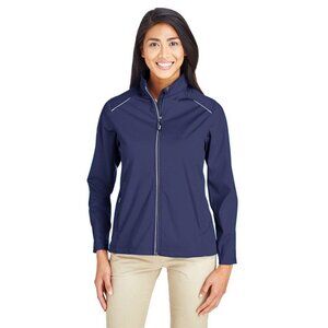 Core365 Ladies Techno Lite Three‎ Layer Knit Tech Shell Zip up Size Medium Blue